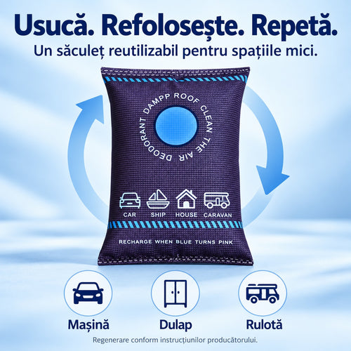Dezumidificator mutifunctional reincarcabil
